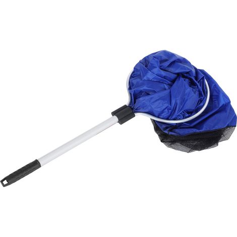 Épuisette souple et étanche pour aquarium, panier de transport en filet pour poissons moyens et grands (diamètre 35 cm, poignée 50 cm). (1/5)