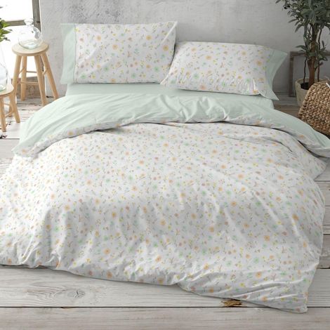 Housses de Couette imprimées Lit de 150 cm Dimensions Disponibles Design 538 Couleur Menthe 150 x 190/200 cm (1/5)