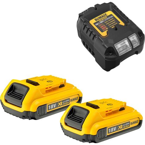 DeWalt DCB1102D2 Basic Starter Kit - 2x DCB183 2Ah Batteries & Charger