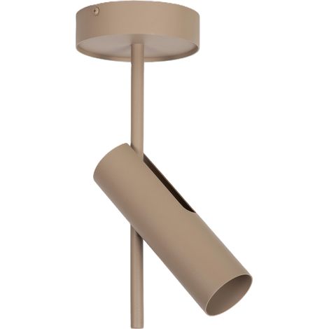 Plafonnier tube moderne beige 1xGU10 10W LEDA Sigma Lighting (1/3)