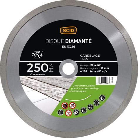 Disque carreleur milieu de gamme 250 22,23