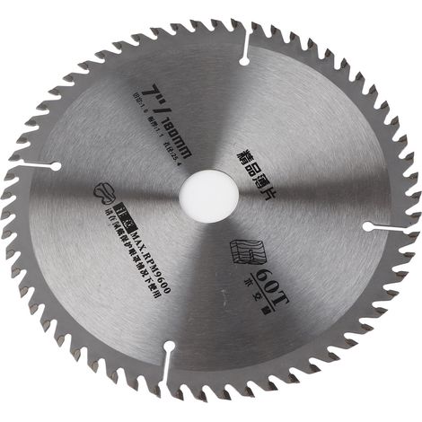 Lame de scie circulaire 18cm acier rapide HSS, disque de coupe pour bois et plastique, outillage menuiserie (1/5)