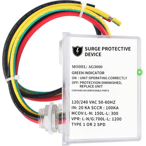 AG3000 Universal surge arrester for 120/240 V AC HVAC systems with TPMOV technology available in stock.