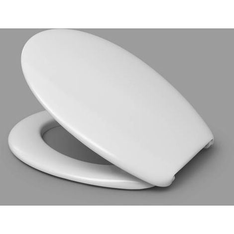 Sedile WC HARO Lago bianco con cerniere a bandiera in acciaio inossidabile B0302Y