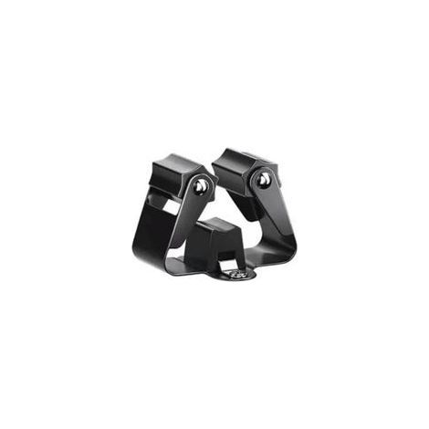 Set di 4 porta scope da parete, in acciaio inossidabile impermeabile, con ruote antiscivolo e stabili, colore nero. (1/5)
