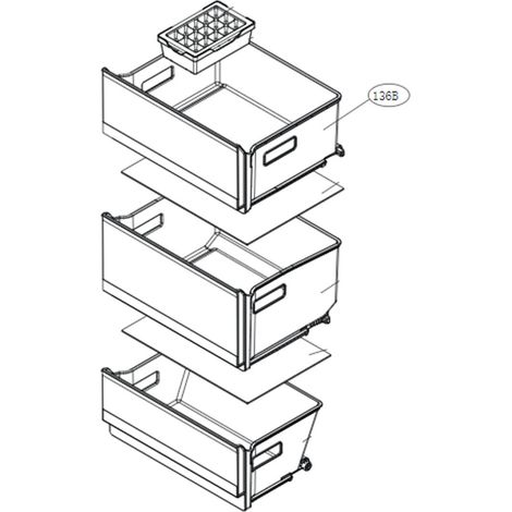 Cassetto superiore (freezer) (codice 136B) - Frigorifero, congelatore - LG - 4367858