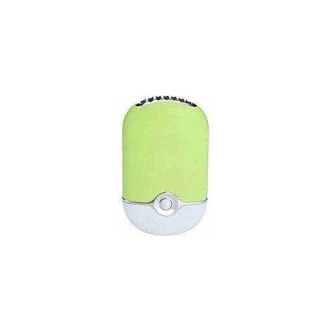 Sèche-cheveux portable - Vert, batterie Li-ion Mini ventilateur intégré de bureau Ventilateur de climatiseur rechargeable USB