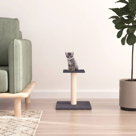 Arbre à chat avec plate-forme  Maison à chat  gris foncé 38 cm 31069 (1/5)