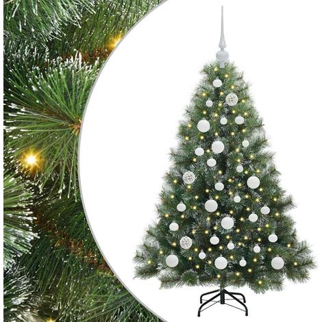 vidaXL Sapin de Noël artificiel Vert 120 cm PE et PVC