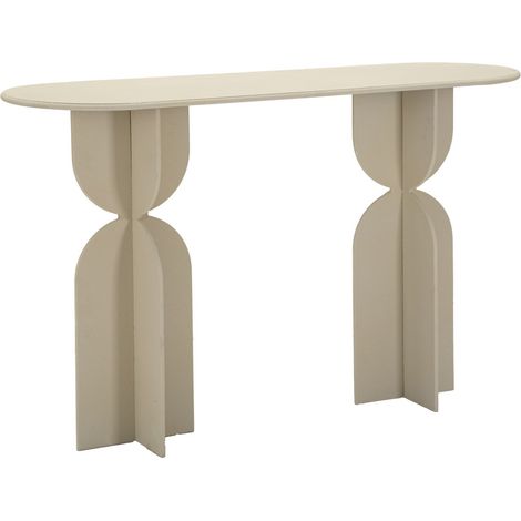 Console Dune in ferro color crema 120x40x75,5 cm (1/5)
