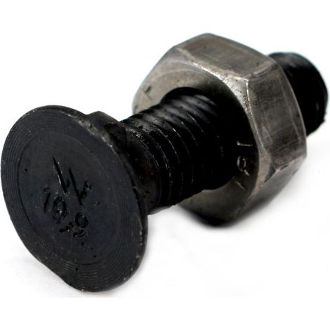 Juego de pernos de arado de dos puntas, cabeza grande M10x40 mm, clase 10.9, Waryński (se venden en juegos de 25) (1/3)