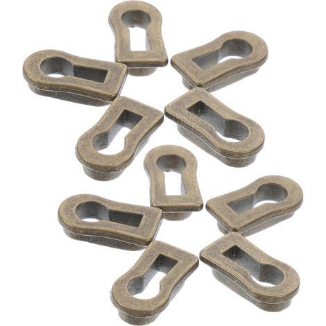 Lot de 10 cache-serrures en alliage zinc antique pour tiroirs (1/5)
