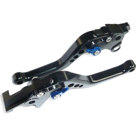 Aplicable a SUZUKI SV1000/S 2003-2007 MANETAS DE FRENO Y EMBRAGUE CORTAS NEGRAS S15C（） (1/5)