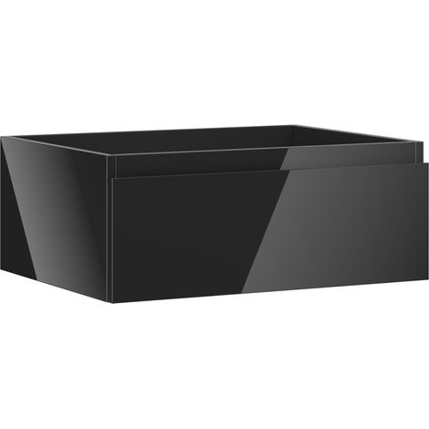 Mexen Orio Badezimmerschrank für Waschbecken 60 cm, 1 Schublade, schwarzer Glanz - 91A10-06023-1-BF70 (1/5)