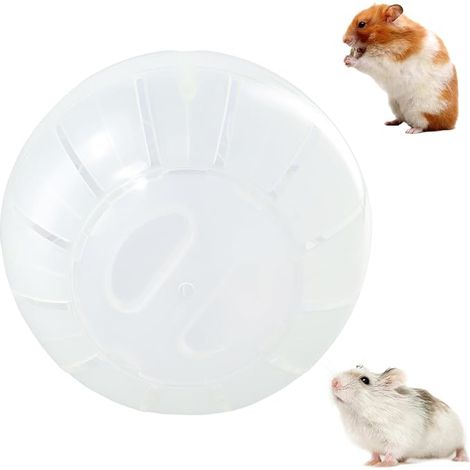 Hamster Exercise Ball 14.5 cm Plastic Pet Jogging Game White (1/5)