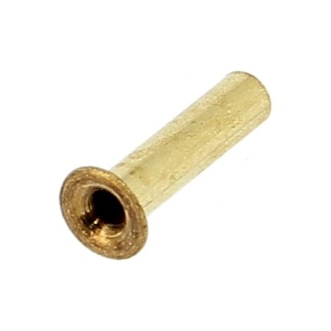 Rivet Creux Tête Roulée 2.5X8 Laiton Forme A DIN 7340