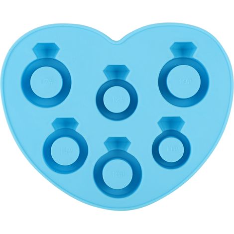Moule à glaçons en silicone, moule à pudding, moule à chocolat, pour la pâtisserie, bleu