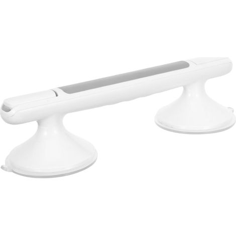 Barre d'appui à ventouse, plastique, blanc, antidérapante (1/5)