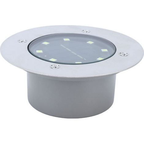 Lumière LED encastrée solaire étanche pour jardin - Éclairage extérieur blanc