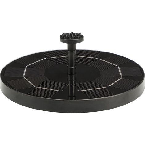 Fontaine solaire flottante avec panneau solaire, batterie intégrée de 3,5 W et 1500 mAh, pompe à eau solaire et 6 jets d'eau différents. (1/5)