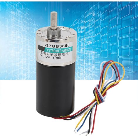 XD-37GB3650 DC12V Langsamlaufender bürstenloser Getriebemotor, Miniatur-Drehzahlregler, Kleinmotor 200 U/min (1/5)