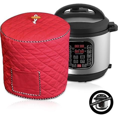 Housse anti-poussière sur mesure pour autocuiseurs de 6/8 litres - Rouge (1/5)