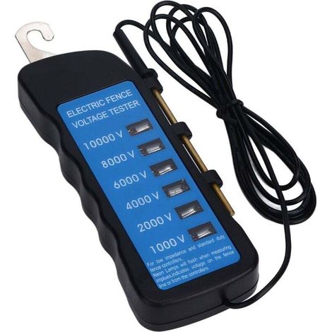 Enowelir Testeur de Tension de Clôture électrique Numérique Portable, Détecteur de Défaut de Clôture électrique Numérique Pour une utilisation dans les fermes, jardins familiaux, clôtures (1/5)