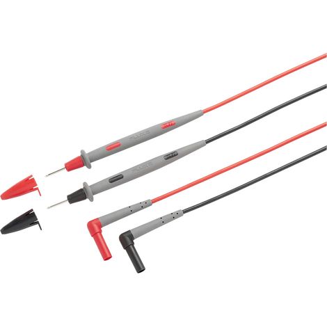 Fluke TL71-1 Sicherheits-Messleitungs-Set Lamellenstecker 4 mm Prüfspitze 1.50 m Schwarz, Rot 1 St.