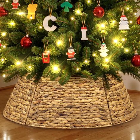 Copertura Albero Natale Rattan Marrone 106 cm Rotondo (1/5)