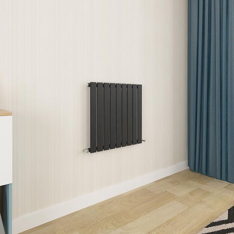 Biubiubath Flat Panel Radiator 600x612mm Single Black