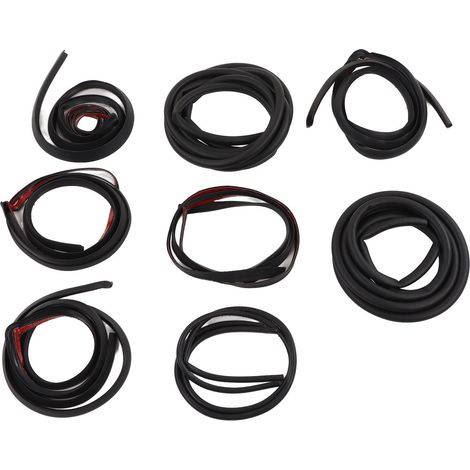 Kit de joints d'étanchéité automobiles, en caoutchouc, pour la réduction du bruit et l'isolation acoustique, autocollants de joints d'étanchéité pour toute la carrosserie, adaptés à la Tesla Model Y. (1/5)