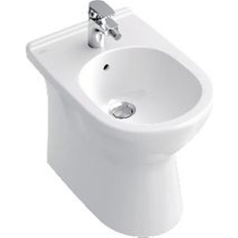 Villeroy & Boch – Bidet sur pied blanc en céramique – Dimensions 360 x 560 x 400 mm – Surface résistante aux rayures – Nettoyage facile (1/10)