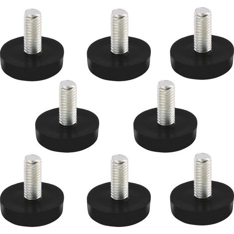 Metric M6 x 1.0 Leveling Feet Adjustable Threaded Pole Leveling Foot Furniture Glide 8pcs (1/5)