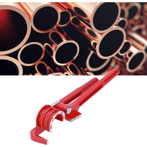 Cintreuse manuelle de tubes en alliage d'aluminium à trois canaux, 0-180°, pour climatisation, tuyaux en aluminium, tuyaux en cuivre et tuyaux métalliques (norme métrique). (1/5)