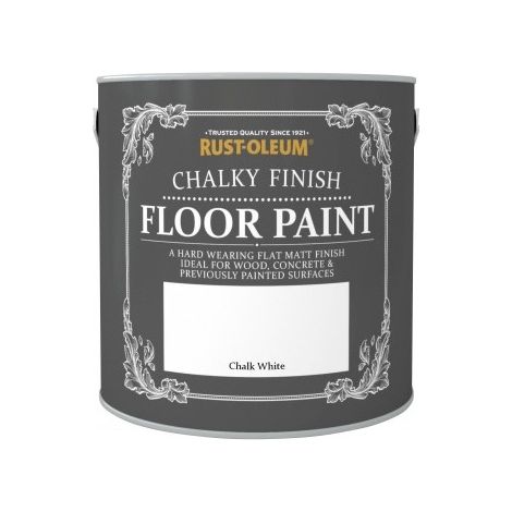 Rust-Oleum Chalk Chalky Floor Paint - Chalk White - 2.5L