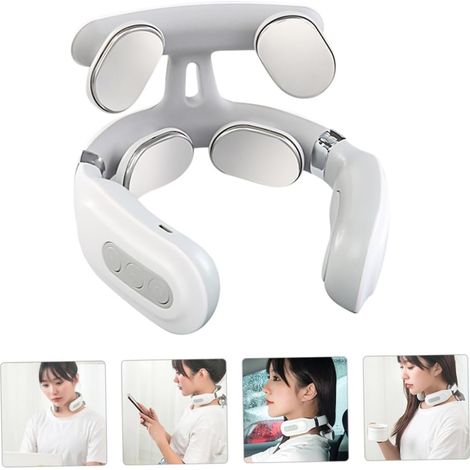 Massaggiatore elettrico intelligente per collo e spalle, massaggiatore portatile multilivello, allevia il dolore, favorisce la circolazione sanguigna, compatto e facile da usare. (1/4)