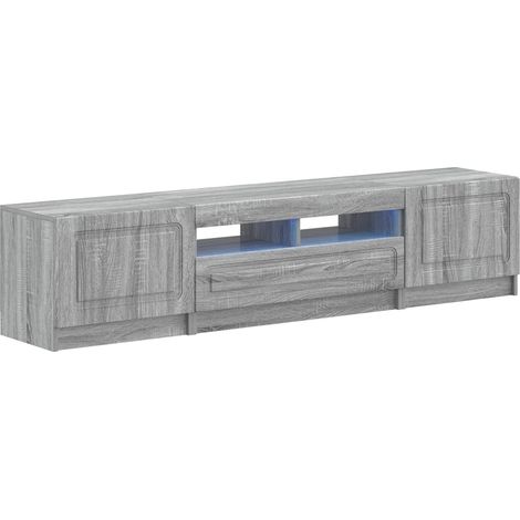 Maison Exclusive - Mobile TV LED a 5 pezzi Sonoma grigio Legno ingegnerizzato (1/5)