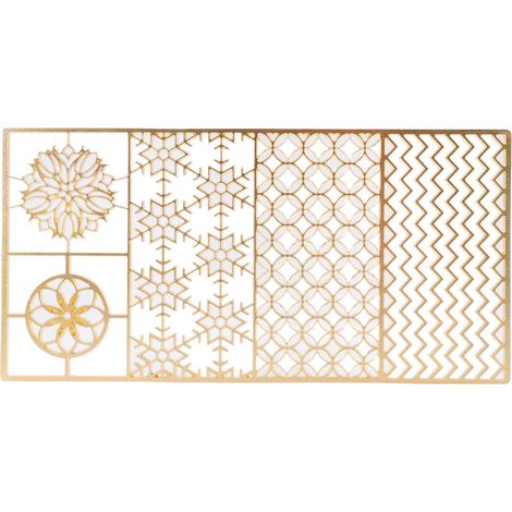 Plateau de timbres à glace Transparent, Cube en cuivre, motifs rapides pour accessoires de barman D03 200x100mm/7,87x3,94 pouces (1/5)