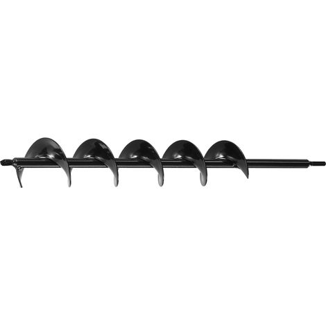 Mophorn Punta a Coclea per Trapano Ø80 x 600 mm, Compatibile con Trapani con Attacco da 10 mm, Strumento per Perforazione in Giardino e Cortile (1/5)