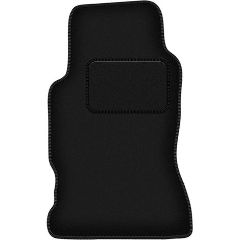 Tapicería negra mate para el asiento del conductor: Honda Legend II coupé (1991-1996)
