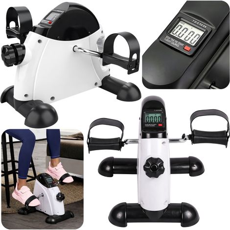 Mini cyclette per riabilitazione, con display LCD, per allenamento di braccia e gambe. (1/5)