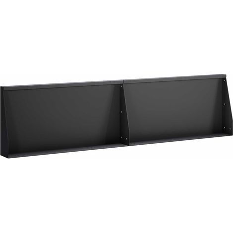 Mur de soutènement 2 pc 80 x 12 x 30 cm Acier Noir vidaXL