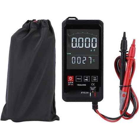 Tragbares intelligentes Touchscreen-Digitalmultimeter mit True-RMS-Gleichstrom-/Wechselstrom-Transistor-Kondensator