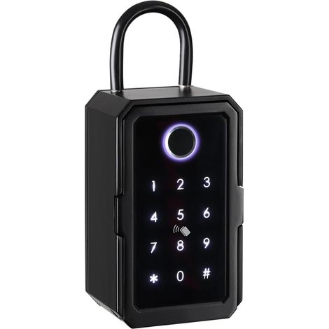 Petit coffre-fort Tuya – Coffre-fort À Clé Numérique Ttlock, Boîte À Cylindre Numérique À Empreintes Digitales, Accès À Distance, Boîte De Sécurité Murale (1/5)