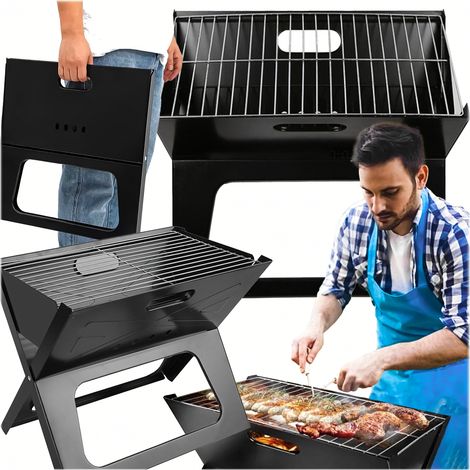 Grill de Camping Portable Pliable à Charbon