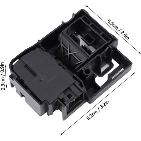 Ortviai Interrupteur de verrouillage de couvercle pour lave-linge top load GE WH01X27954 en ABS résistant (1/4)