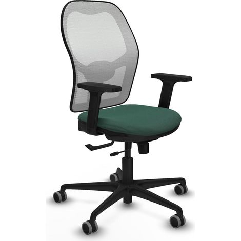 Chaise ergonomique piqueras y crespo Jorquera noir mousse injectée (1/2)