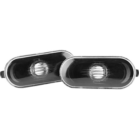 2 feux latéraux de signalisation d'angle avec cache noir, compatible Bora/Golf 4/MK4 (1/5)
