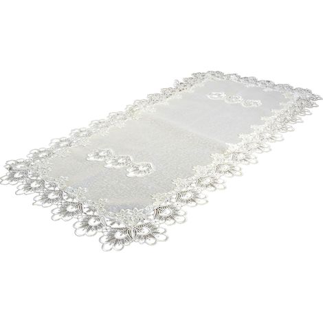 Runner da tavolo con pizzo crema 60/120 Runner da tavolo con pizzo guipure (1/5)