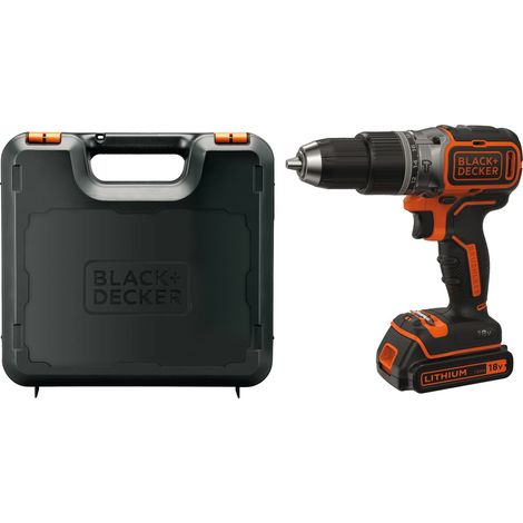 BLACK+DECKER Werkzeug - 18V Akku-Schlagbohrmaschine, 1x 1,5 Ah Li-Ion Akku, Ladegerät BL188K-QW (1/5)